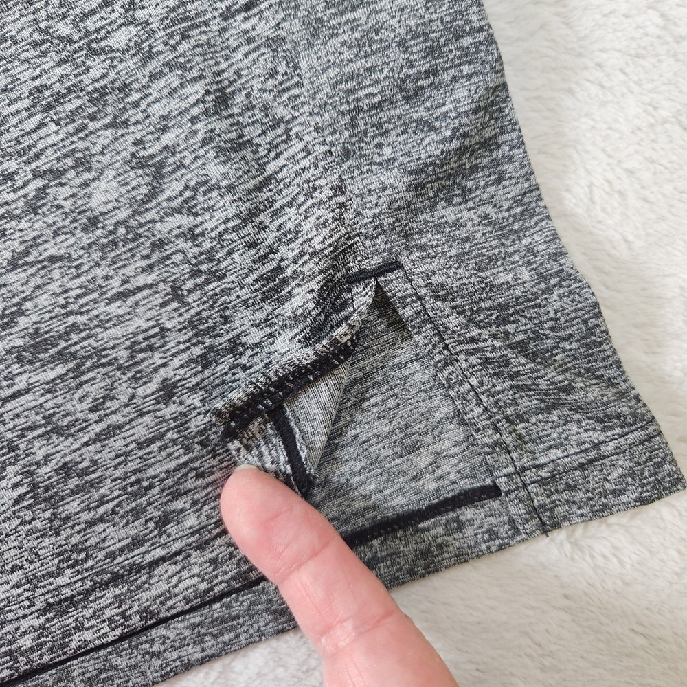 Nike Running Shirt Mens L Gray Dri-FIT Short Sleeve Heathered Performance Tee - Picture 7 of 9